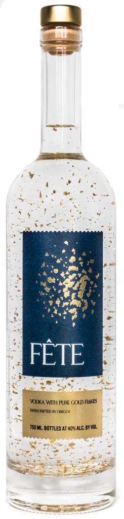 Fete Vodka with Pure Gold Flakes